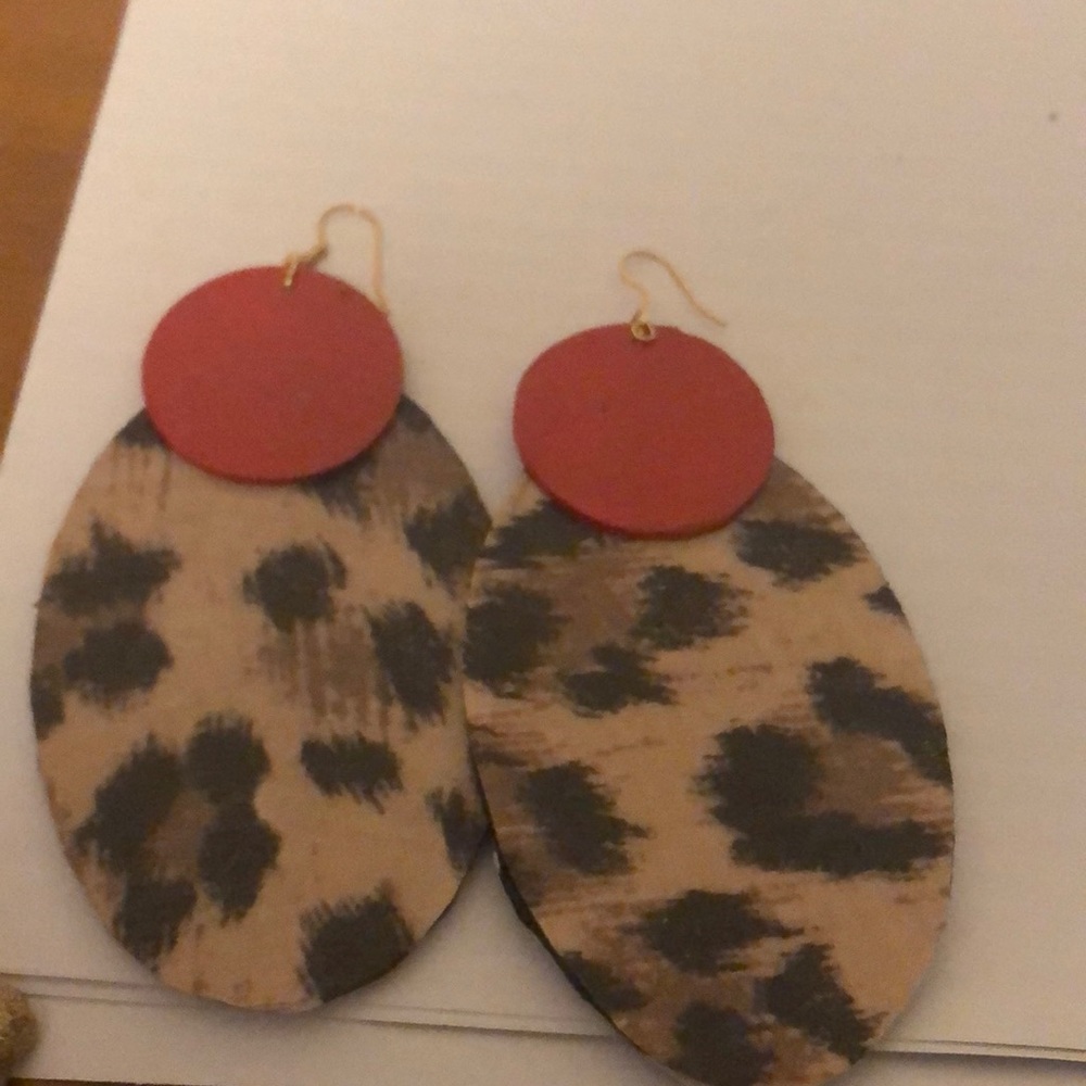 Women Cheetah Print Earrings